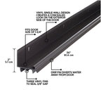 36 in. Vinyl L-Shape Screw-on Under Door Seal