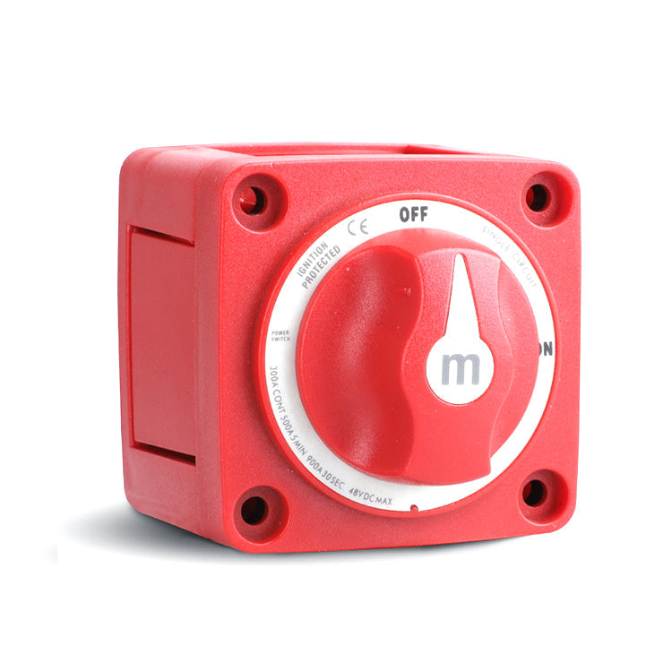 Skyenergi Mini On-Off Battery Switch with Knob - Red - 6006