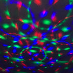 Small LED Party Disco Light Battery Powered Spinning Rotating Indoor Portable Strobe