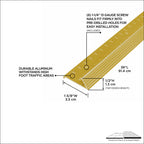 1-3/8 In. Aluminum Carpet Gripper