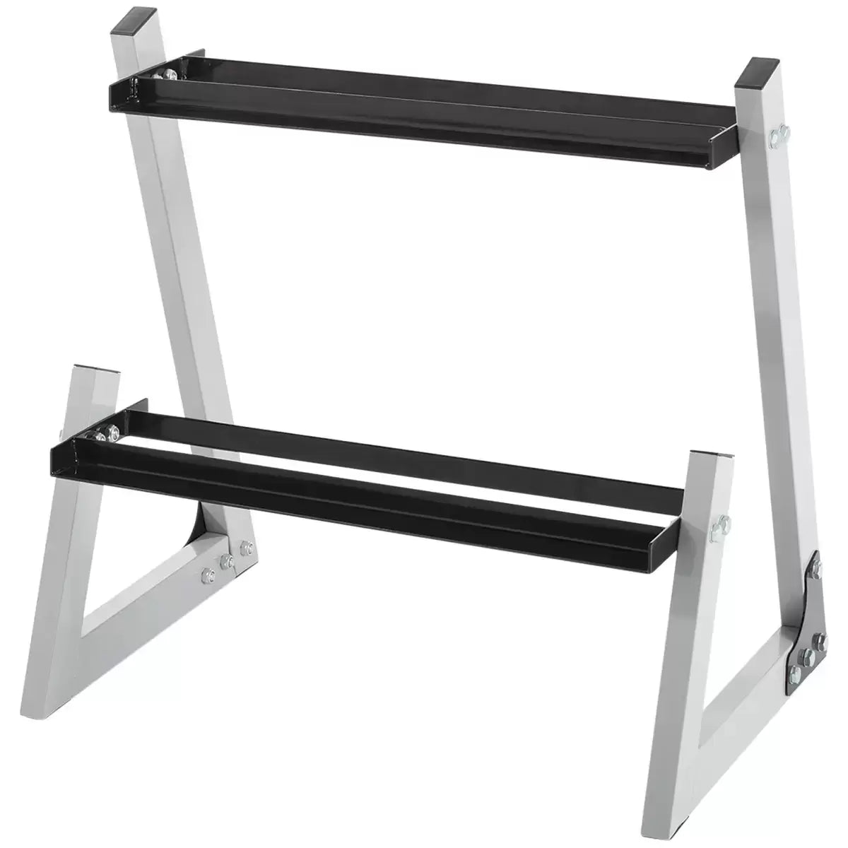 Weider Rubber Hex Dumbbell 80kg Set with Rack