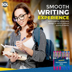 Jumbo 10-in-1 Multi Colour Pens | Retractable Ballpoint | 6 Pack