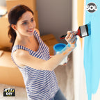 Paint Brush 4 Inch | Wall & Fence Decorating Tool | 2 Pack