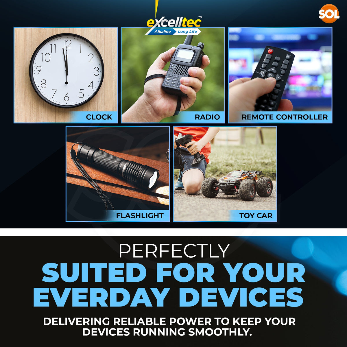 Excelltec 20pk Alkaline Batteries, 1.5V Double AA Disposable Household Batteries for Reliable Power, Long-Lasting Power with Leak-Resistant, Ideal for Everyday Devices, Backup for Emergencies