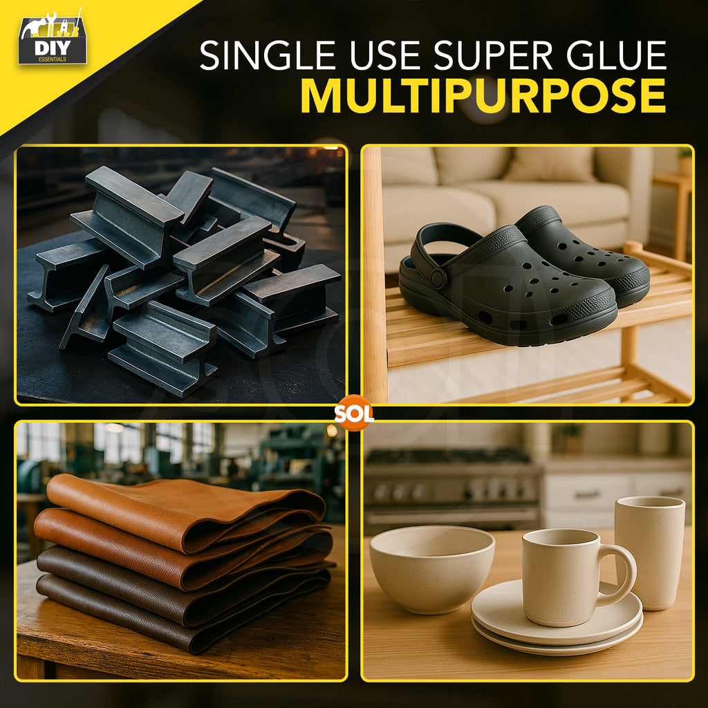 Super Glue | Extra Strong Adhesive for Plastic Rubber Wood | 24 Pack