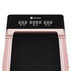 DeerRun Z10 12% Auto Incline Smart Walking Pad Treadmill with remote control Pink-Fat-burning & fitness friendly