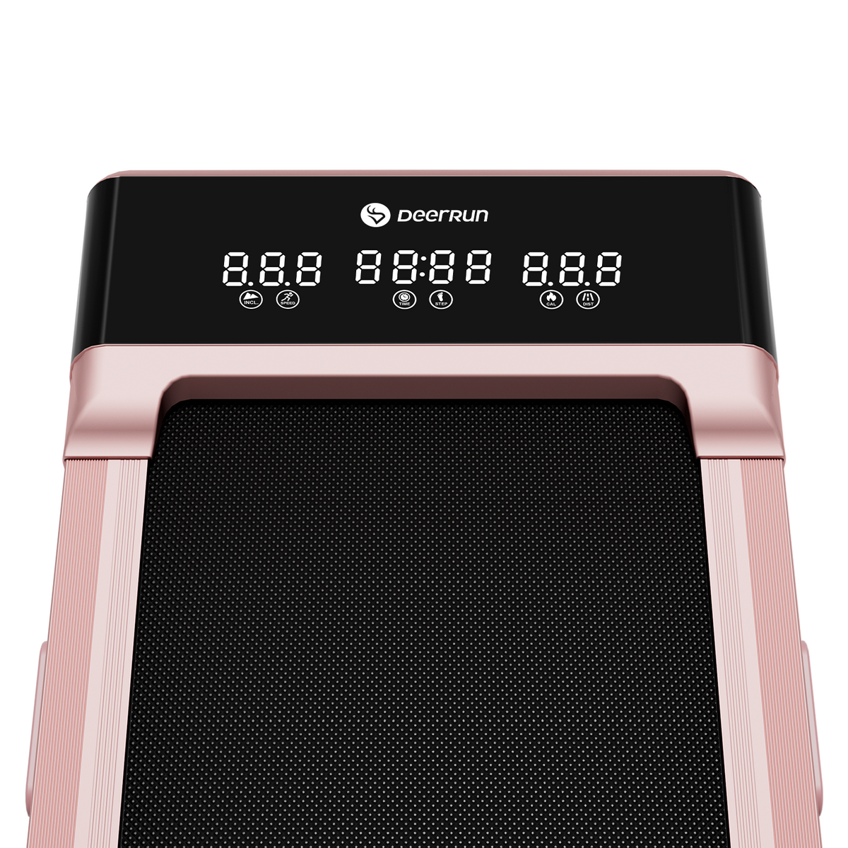 DeerRun Z10 12% Auto Incline Smart Walking Pad Treadmill with remote control Pink-Fat-burning & fitness friendly
