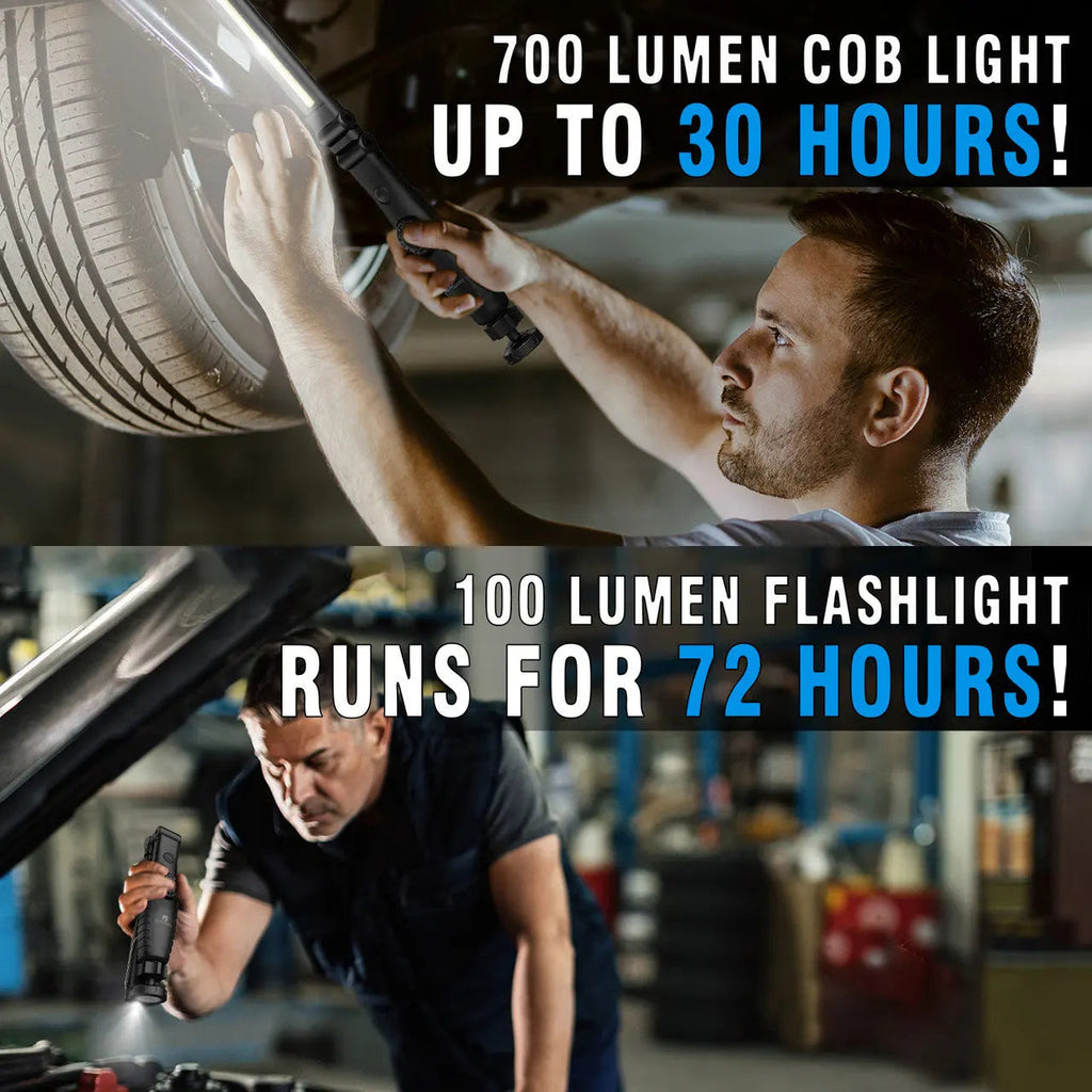 Dr. Prepare 700-lumens 3200mAh Foldable Rechargeable LED Work Light