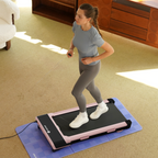 DeerRun Z10 12% Auto Incline Smart Walking Pad Treadmill with remote control Pink-Fat-burning & fitness friendly