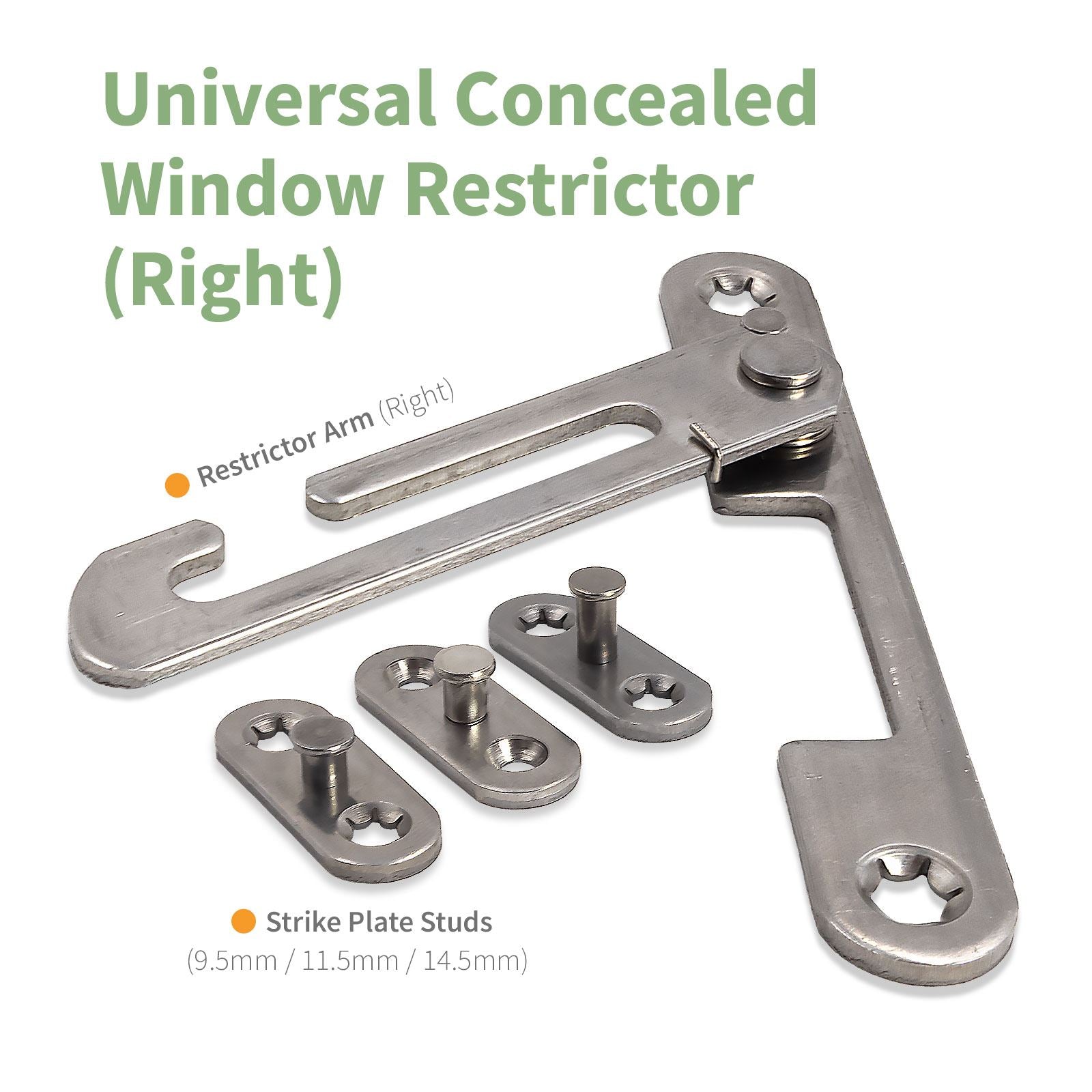 Universal Concealed Window Restrictor Kit