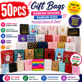 50PCS Mystery Pick Gift Bags Assorted Mixed Sizes & Designs Birthday Xmas Party Bag