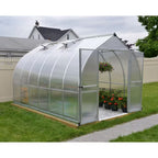 Bella 8 x 12 ft Silver Walk-In Greenhouse Kit with Diffused Polycarbonate Panels