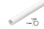 White plastic round pipe tube – 39.37 inch length