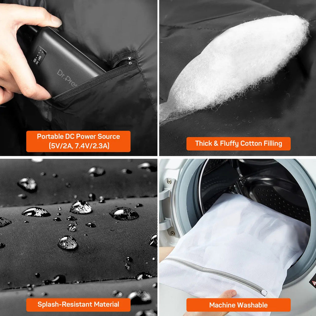 Dr.Prepare USB Electric Heated Vest - Enhanced Warmth