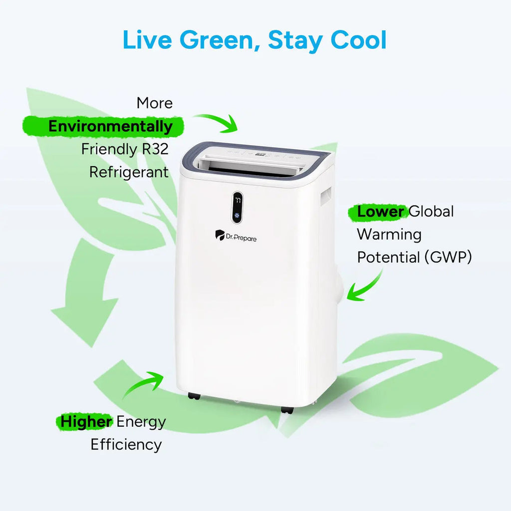 Dr.Prepare 14000 BTU Smart WiFi Portable Air Conditioner