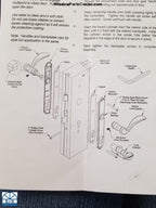 805-007 - Exterior Face Plate - Hoppe Door Handle Set - Hurd Swinging Door