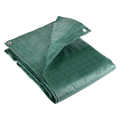 80gsm Lightweight Tarpaulin – Waterproof Ground Cover with HDPE Weave and Aluminium Eyelets