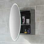 Stockholm 1 Door Round Non Illuminated Mirror Cabinet - 500mm x 500mm