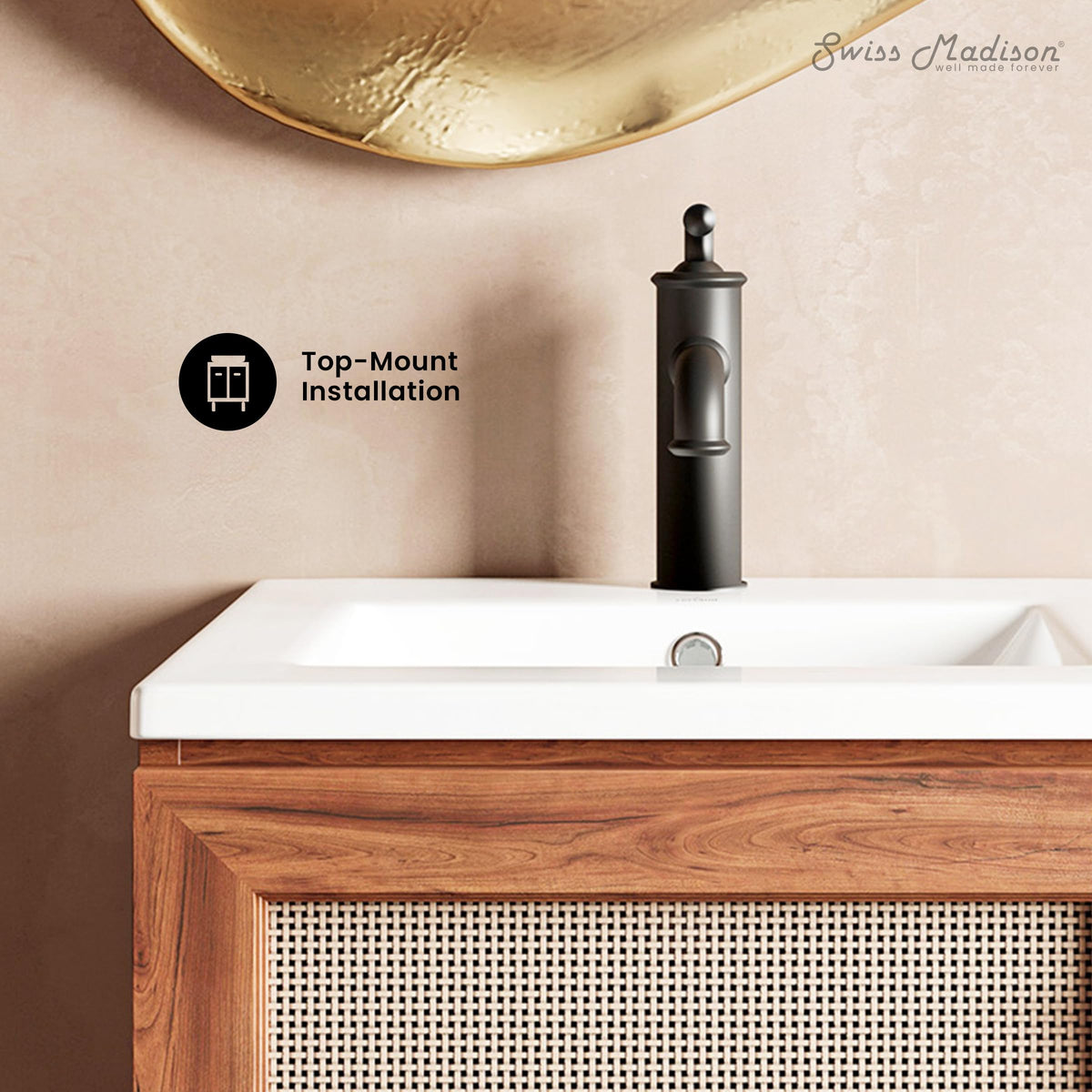 Open Box - Swiss Madison SM-VT319MB - Vanity Tops Bathroom Storage