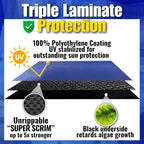 16' x 25′ Oval Frostguard Premium Winter Cover – Unrippable Waterproof and Weatherproof Fabric