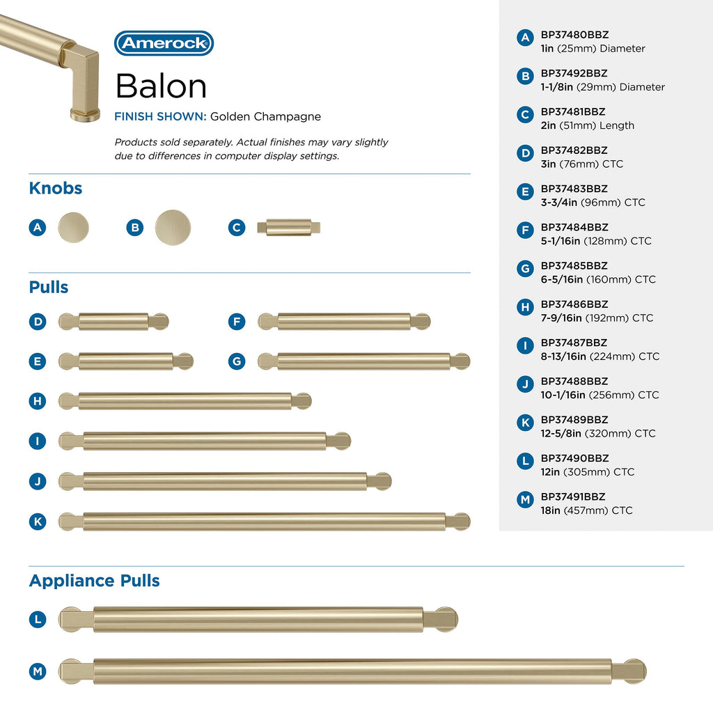 Open Box - Amerock BP37490BBZ - Pulls Cabinet Hardware