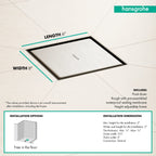 Open Box - Hansgrohe 56134801 - Shower Drains Showers
