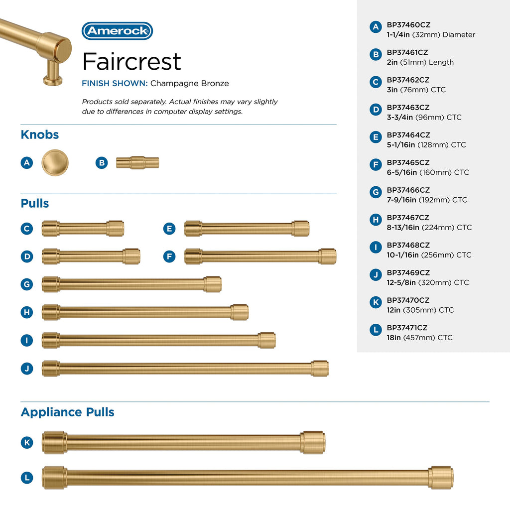 Open Box - Amerock BP37471CZ - Pulls Cabinet Hardware