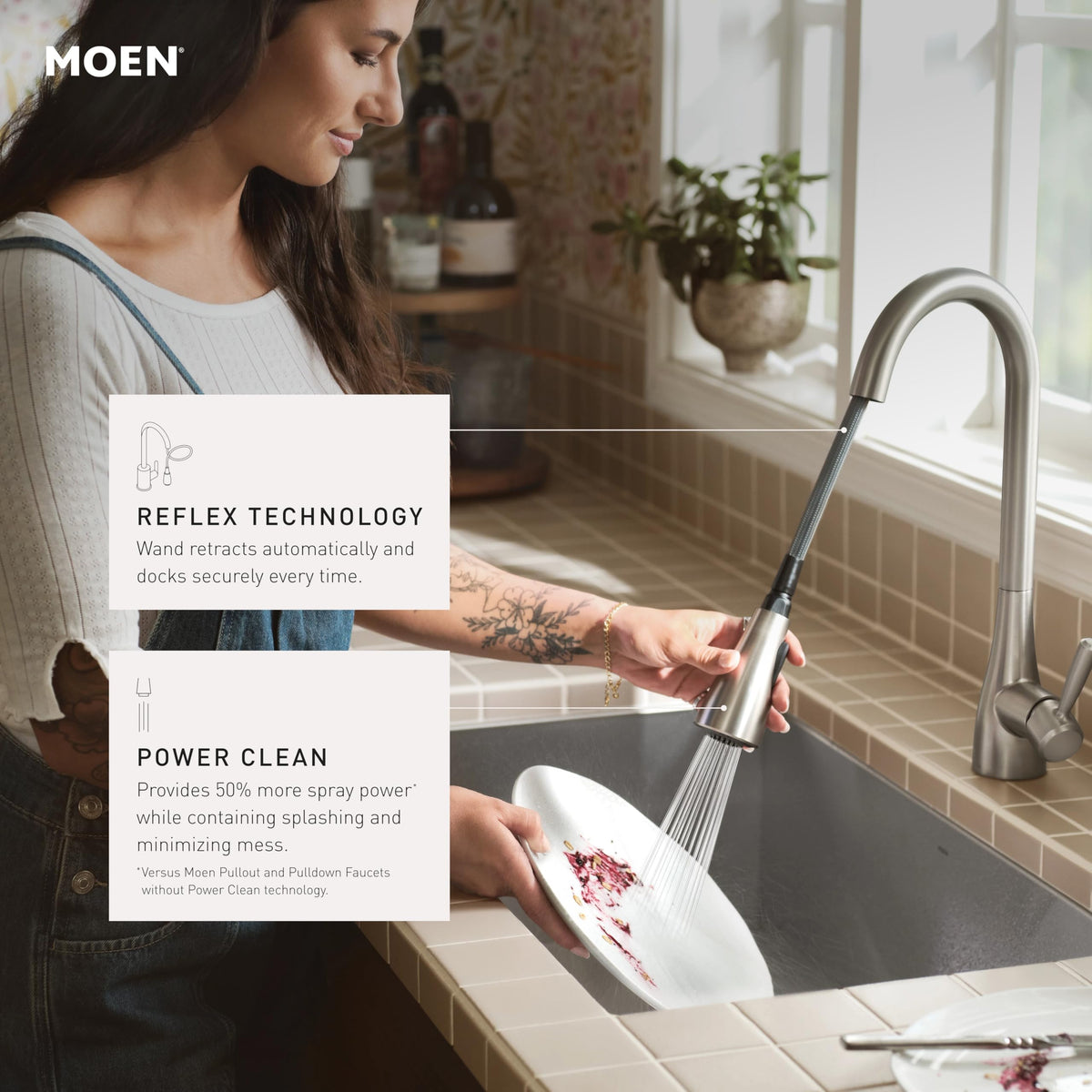 Open Box - Moen 7622EWC - Kitchen Faucet