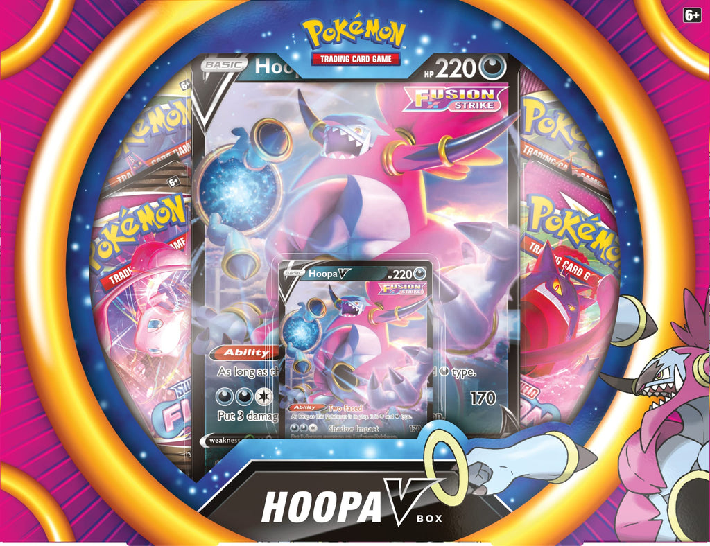 Pokemon | Hoopa V Box | Card Game | Ages 6+ | 2 Players | 10+ Minutes Playing Time