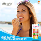 SOL 7pk Womens Lip Balm Set Flavoured Moisturiser for with Beeswax & Vitamin E - Fruit Lipbalm for Girls and Teens, Moisturising Balms Multipack Sticks for Dry and Chapped Lips for Daily Use & Gifting