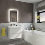 Lustre Touch Sensor LED Illuminated Mirror with Demister Pad - 500mm x 700mm
