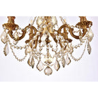 Open Box - Elegant Lighting 9205D18FG-GT/RC - Chandeliers Indoor Lighting