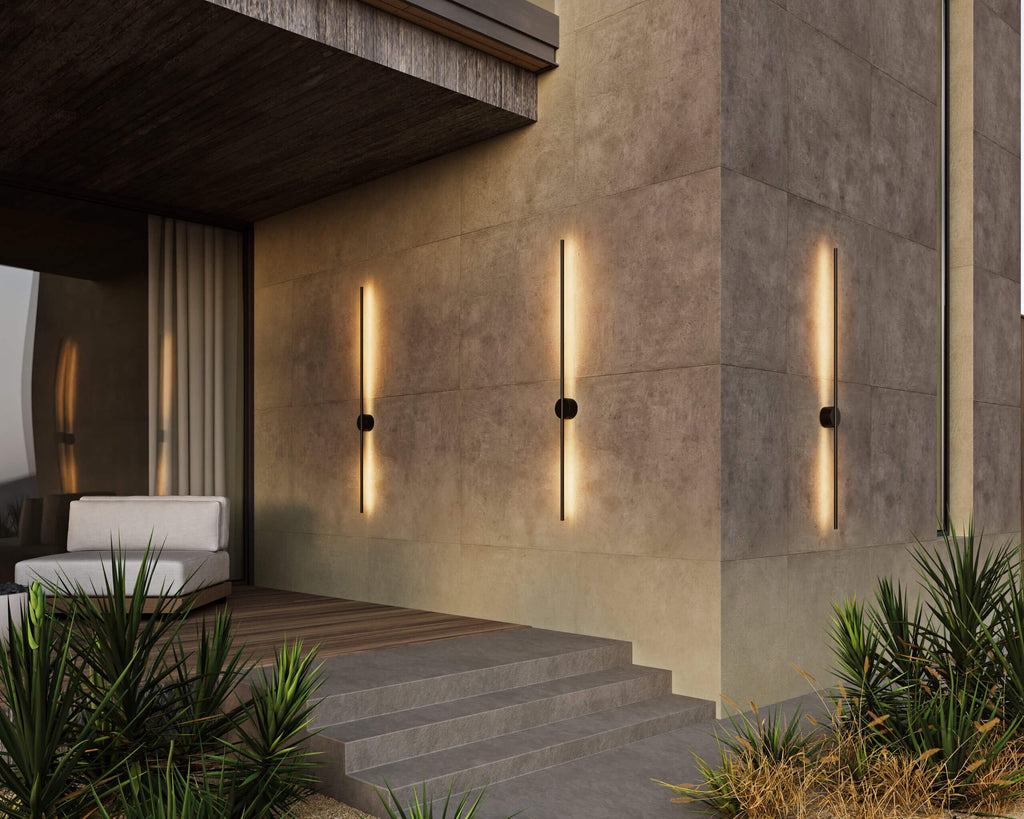 Open Box - DALS Lighting RWS48-CC-BK - Wall Sconces Outdoor Lighting