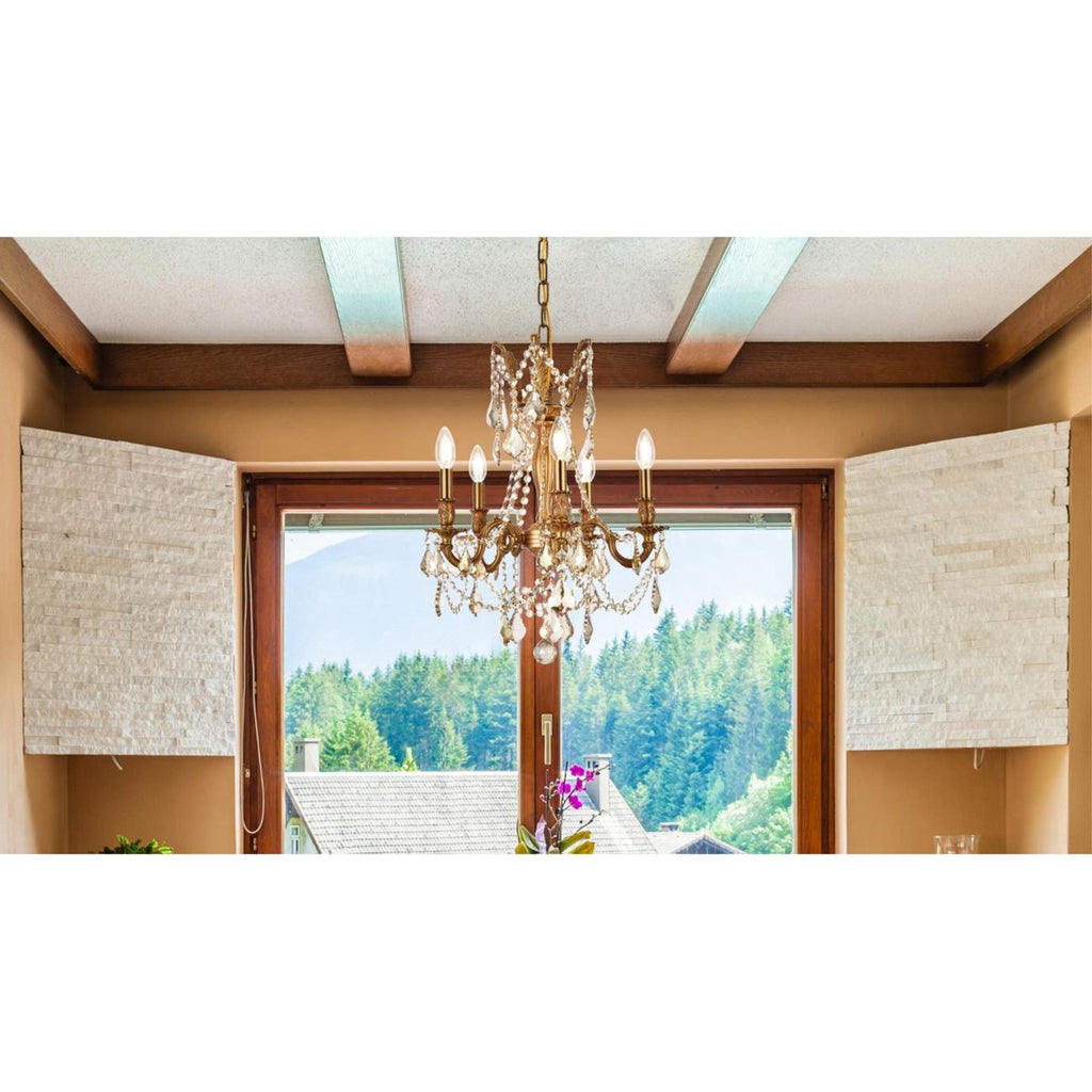 Open Box - Elegant Lighting 9205D18FG-GT/RC - Chandeliers Indoor Lighting