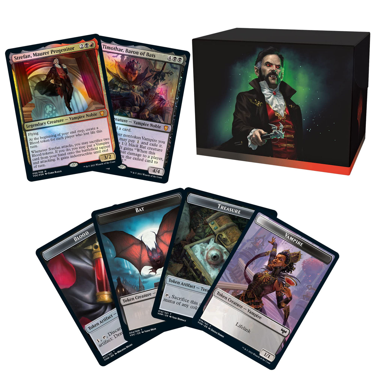Magic: The Gathering Innistrad: Crimson Vow Commander Deck – Vampiric Bloodline (Black-Red)