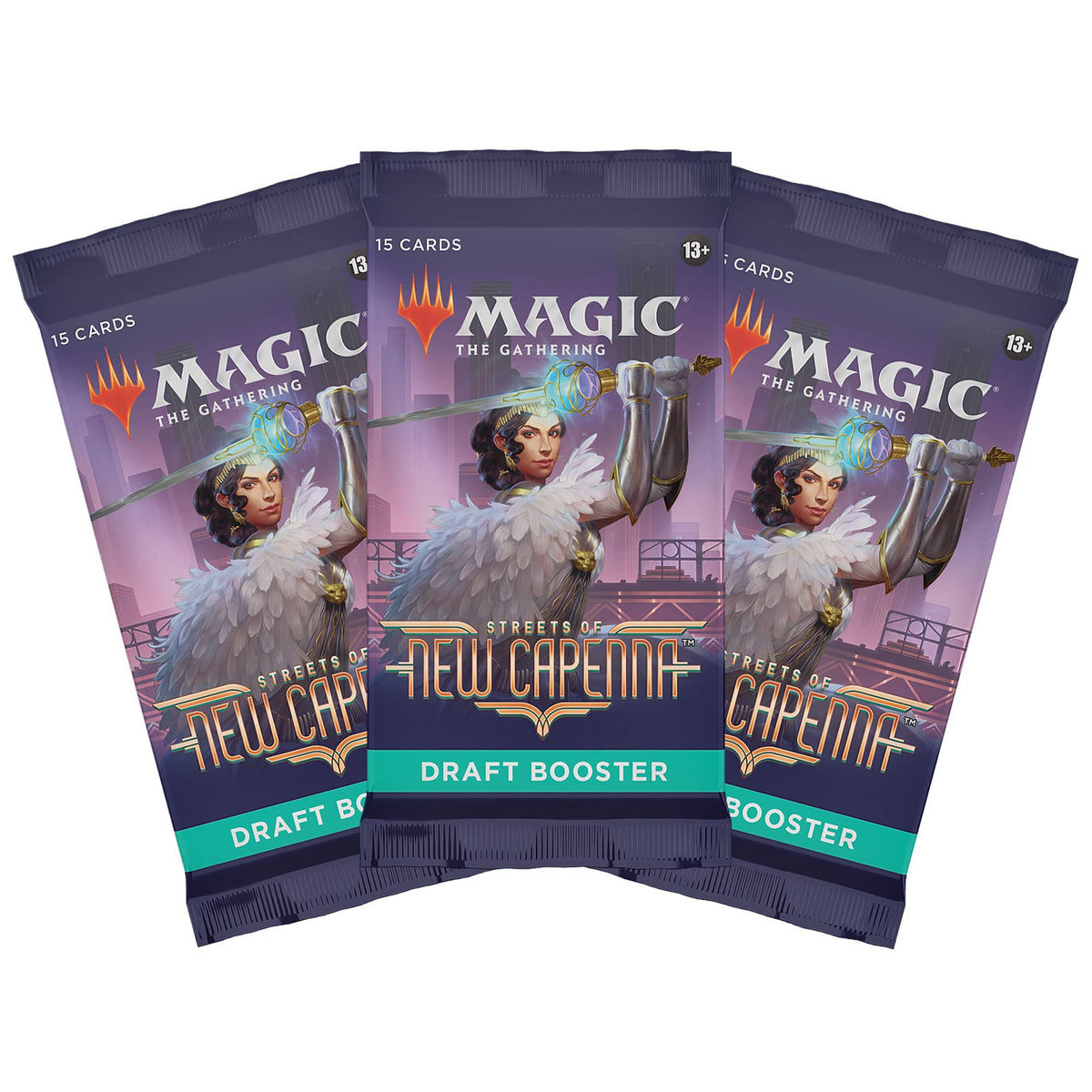 Magic: The Gathering Streets of New Capenna 3-Booster Draft Pack | 45 Magic Cards