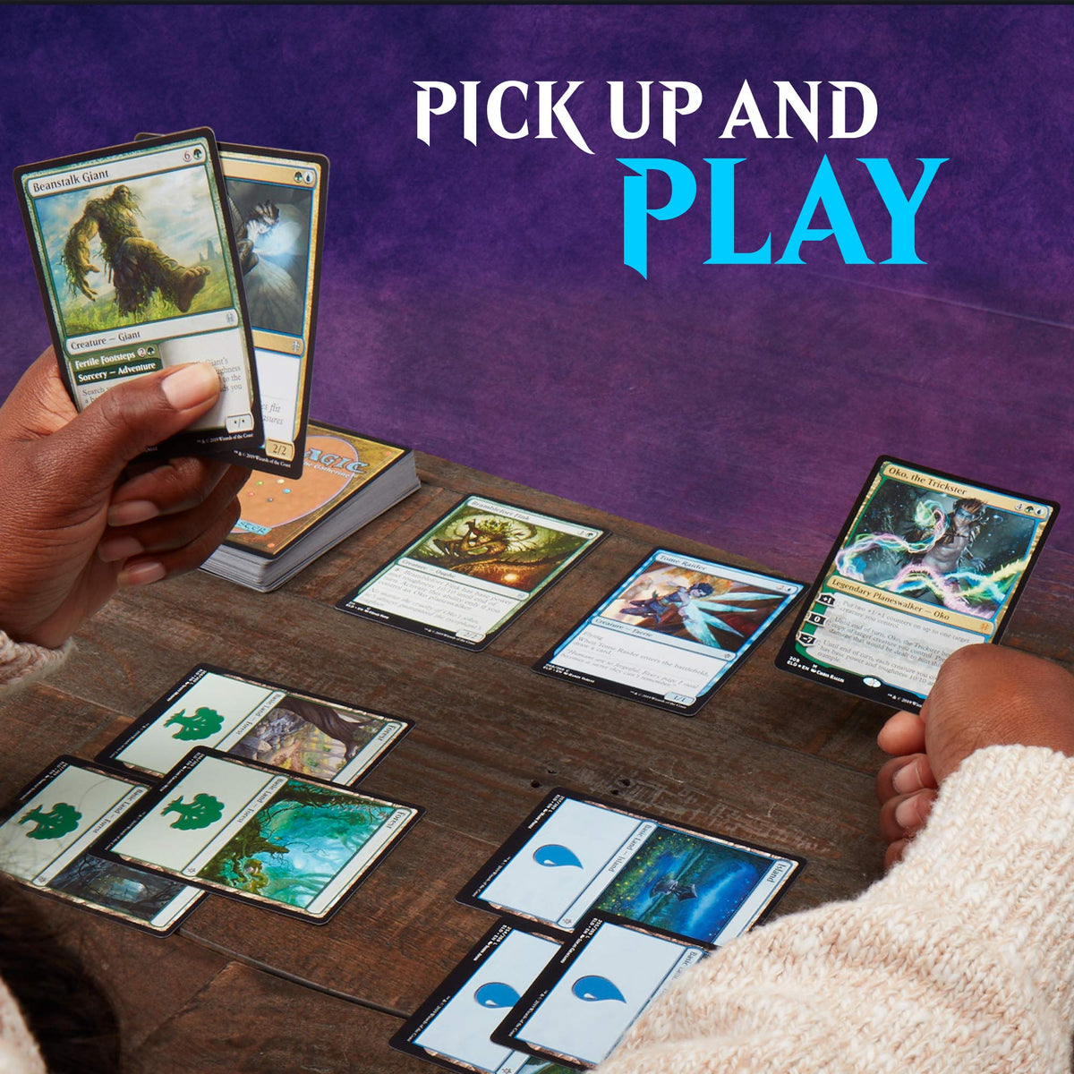 Magic The Gathering Throne of Eldraine Oko, The Trickster Planeswalker Deck | Ready-to-Play | 60-Card Starter Deck