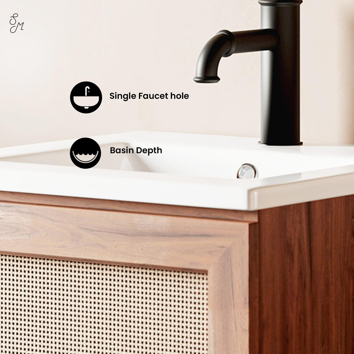 Open Box - Swiss Madison SM-VT319MB - Vanity Tops Bathroom Storage