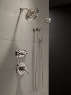 Open Box - Delta 55433-SS Traditional Hand Shower Package with H2Okinetic Technology - Includes Hand Shower, Holder, and Hose