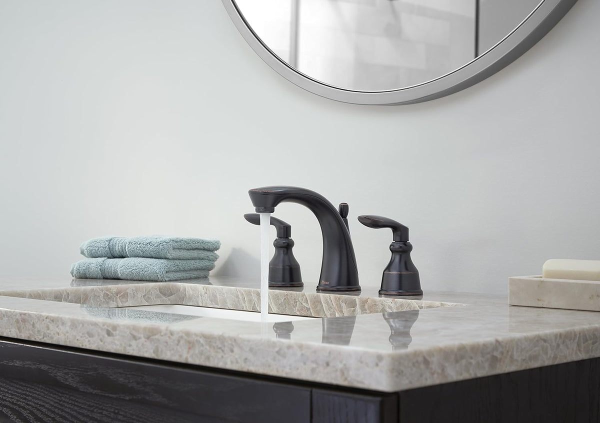 Open Box - Pfister Avalon Two Handle Widespread Lavatory Faucet - CEC - Tuscan Bronze