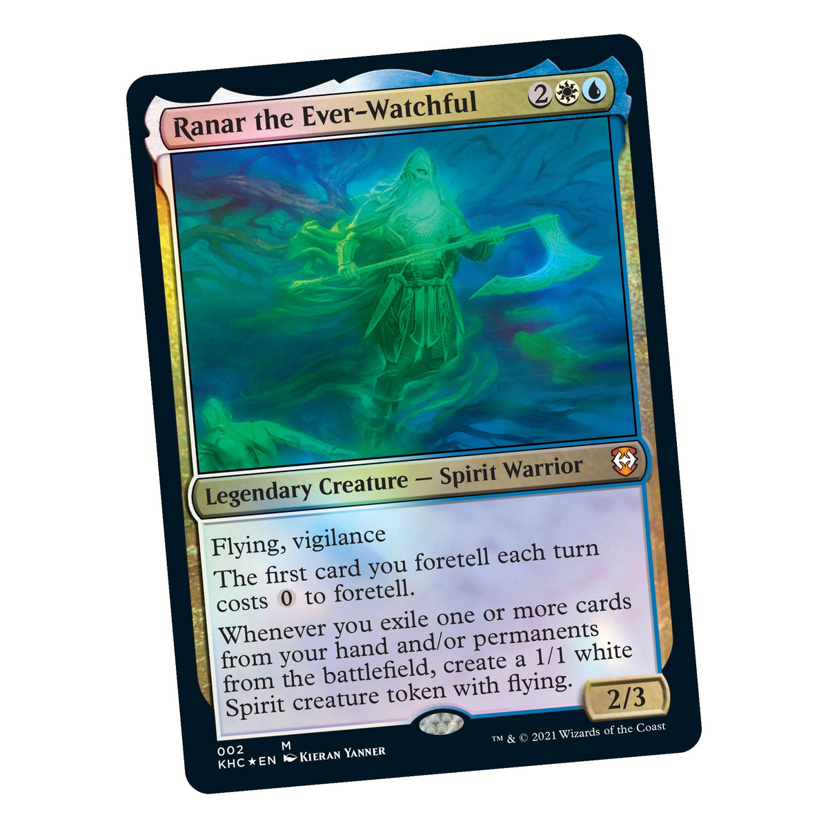 Magic The Gathering Kaldheim Commander Deck – Phantom Premonition | 100 Card Ready-to-Play Deck | Blue-White