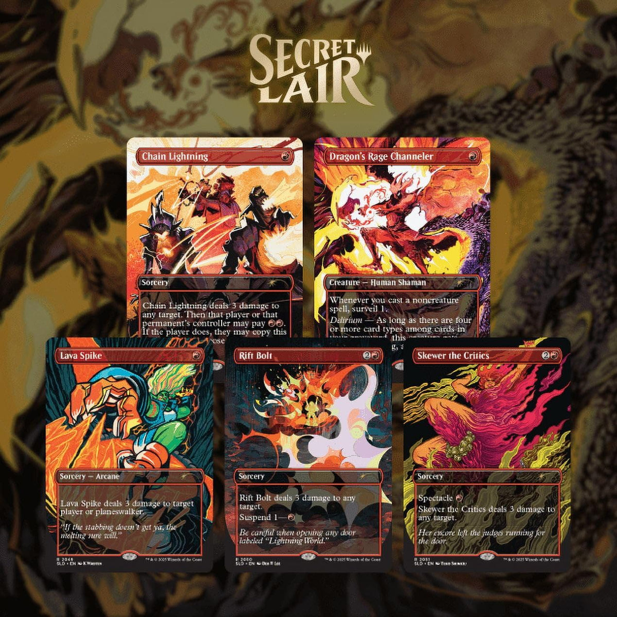 Magic the Gathering Secret Lair Everything is On Fire (Foil)