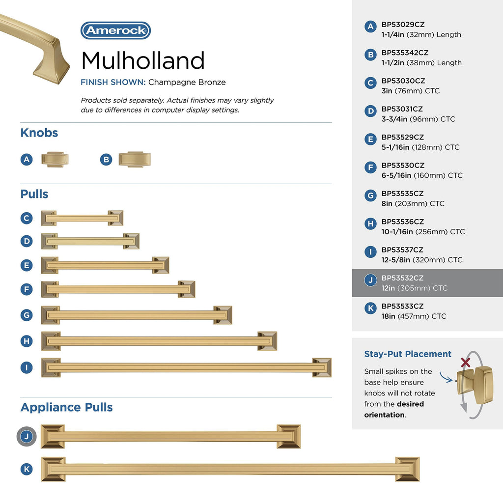 Open Box - Amerock BP53532CZ - Pulls Cabinet Hardware