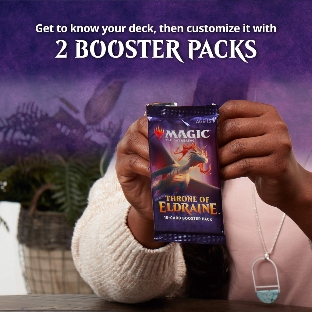 Magic The Gathering Throne of Eldraine Oko, The Trickster Planeswalker Deck | Ready-to-Play | 60-Card Starter Deck