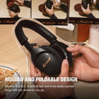 Certified Refurbished - Marshall - Monitor III A.N.C. Wireless Noise Cancelling Over-the-Ear Headphones - Black