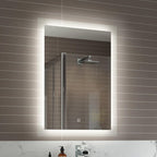 Lustre Touch Sensor LED Illuminated Mirror with Demister Pad - 500mm x 700mm