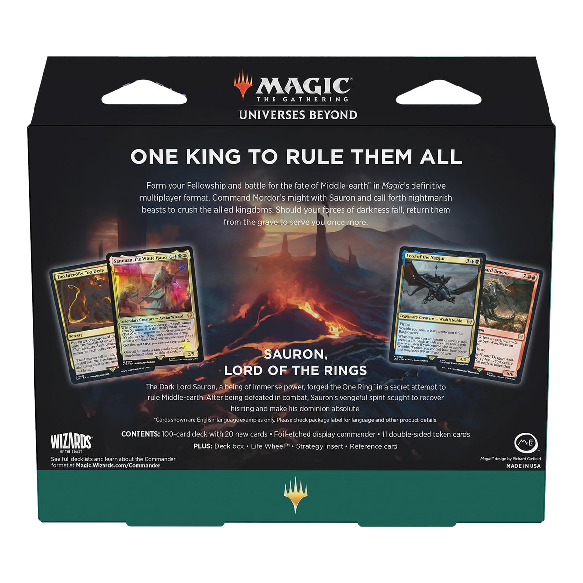 Magic: The Gathering The Lord of The Rings: Tales of Middle-Earth Commander Deck 4 + Collector Booster Sample Pack