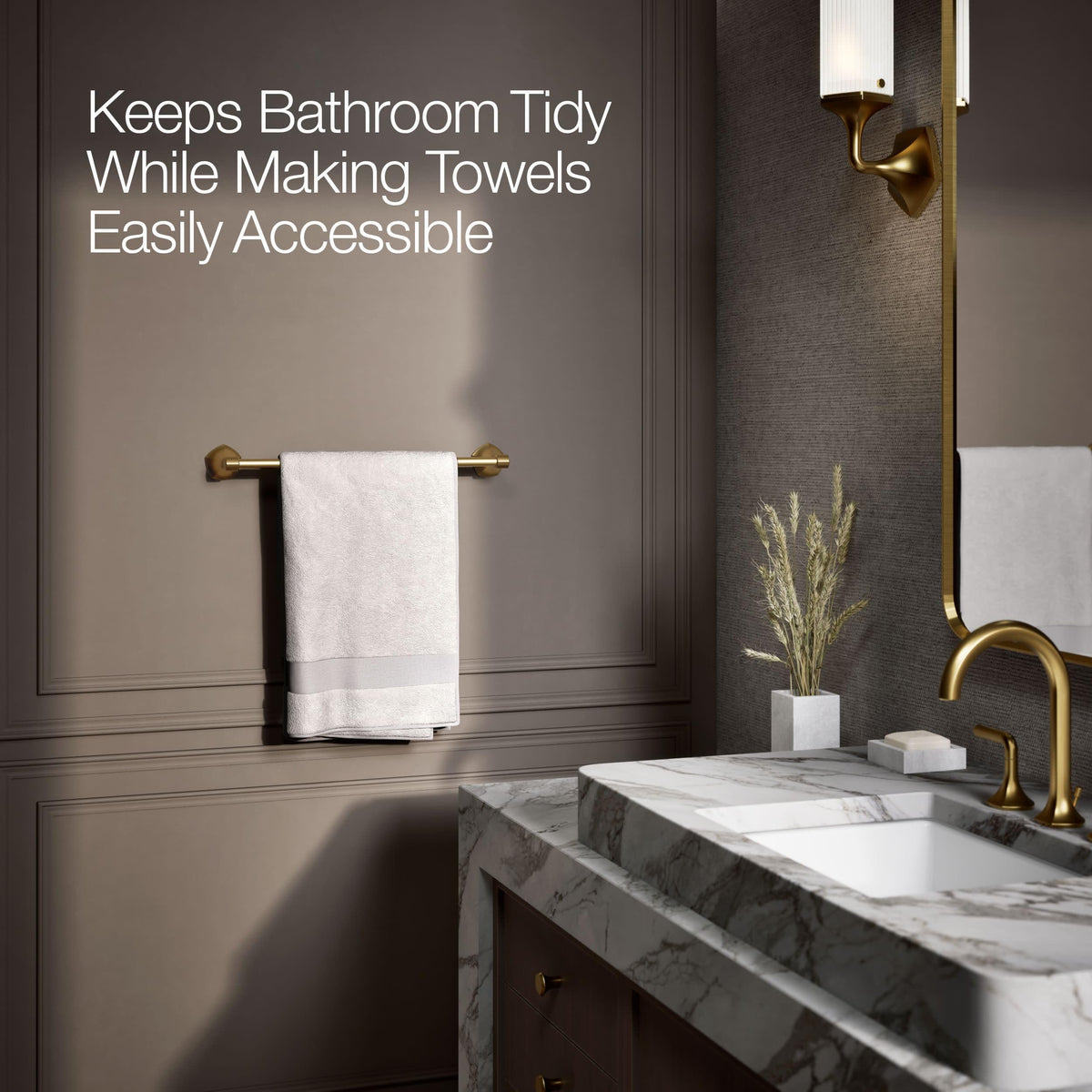 Open Box - Kohler K-27060-2MB - Towel Bar Bathroom Hardware