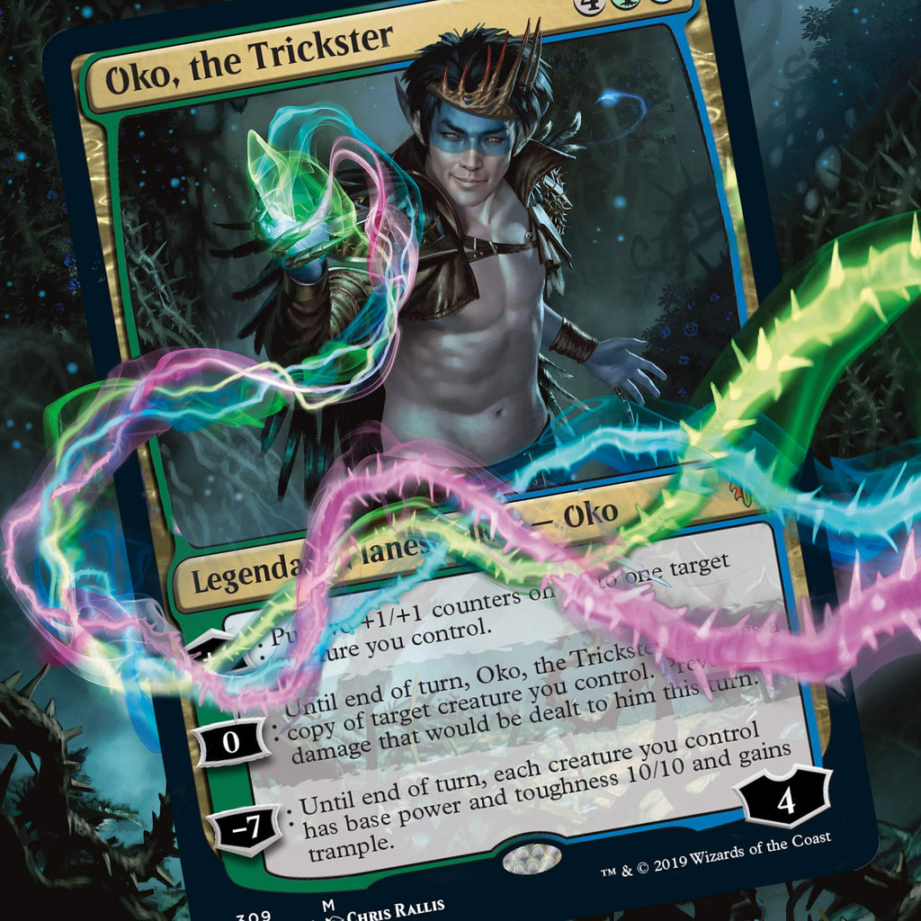 Magic The Gathering Throne of Eldraine Oko, The Trickster Planeswalker Deck | Ready-to-Play | 60-Card Starter Deck