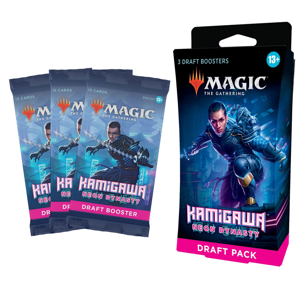 Magic: The Gathering Kamigawa: Neon Dynasty 3-Booster Draft Pack | 45 Magic Cards